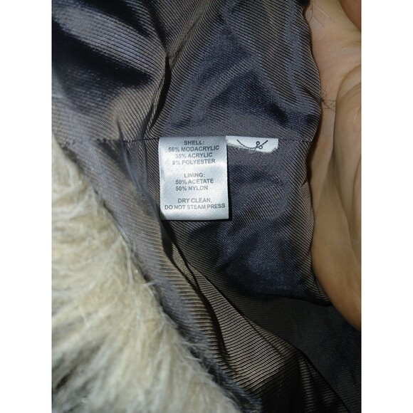 Ann Taylor Loft Vest Faux Fur Women's Size Medium Lined 24×15 - Picture 4 of 11